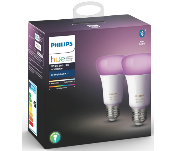 Philips Hue White and color ambiance Żarówka 2xE27 800lm - 436028 - zdjęcie 3